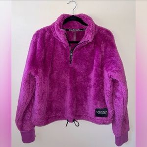 Calvin Klein Performance Fleece, Magenta, Size L